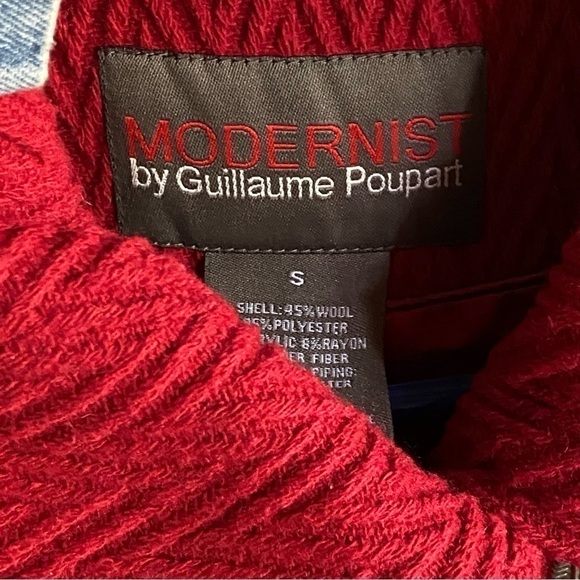 𝅺MODERNIST by Guillaume Poupart wool blend jacket with off center zipper. Chic. - Picture 7 of 8